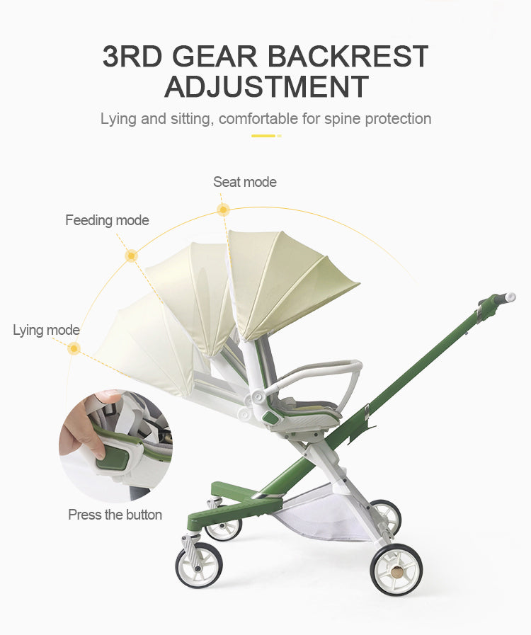 360 Rotating Folding Easy Travel Folding Baby Stroller - Happy2Kids™