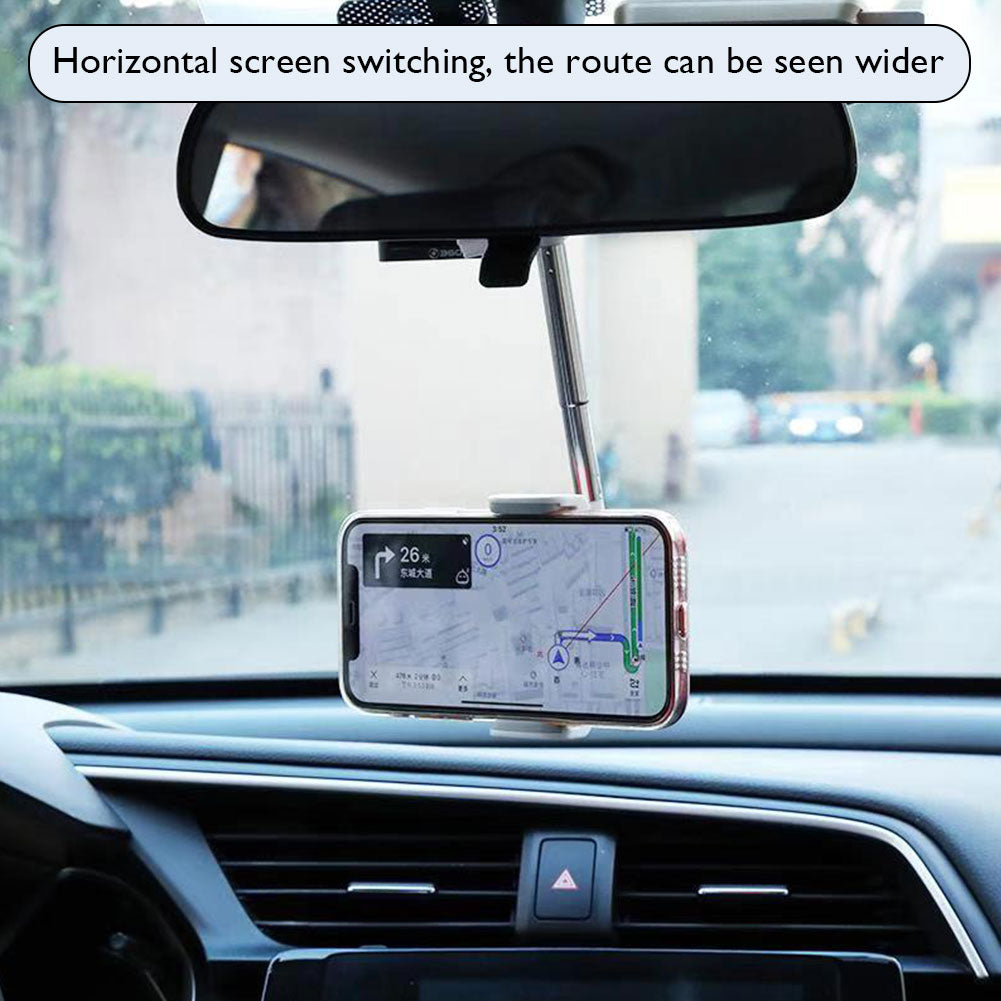 360 Rotatable Rear-View Mirror Phone Holder - Happy2Kids™