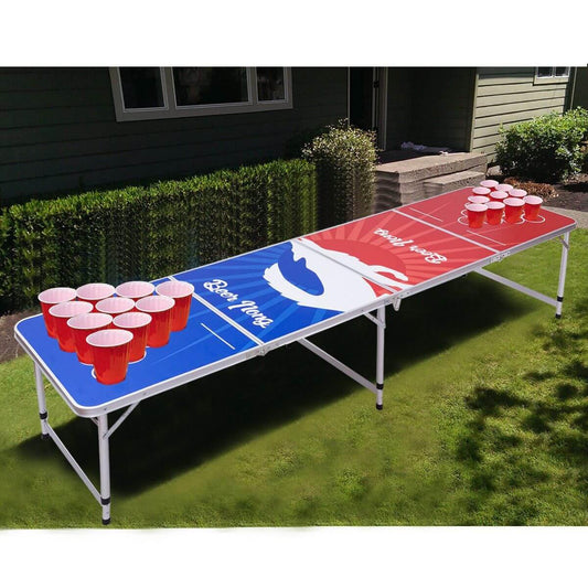 8FT Portable Indoor Folding Pong Table Party Gaming - Happy2Kids™