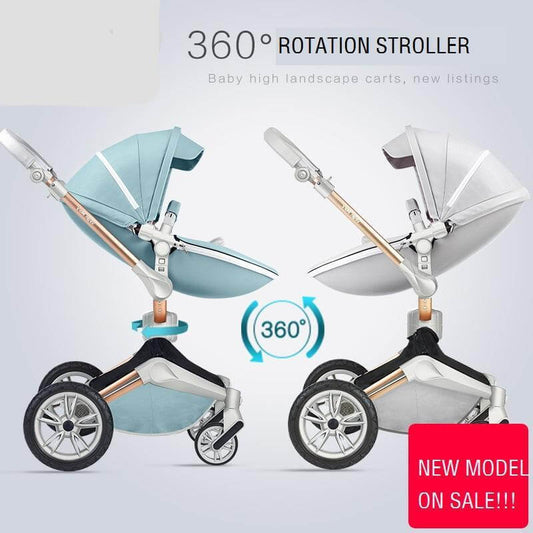 Deluxe New High Landscape 360 rotation baby stroller - Happy2Kids™