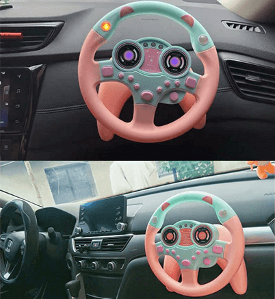 Electric Educational Car Simulation Steering Wheel Toy - Happy2Kids™